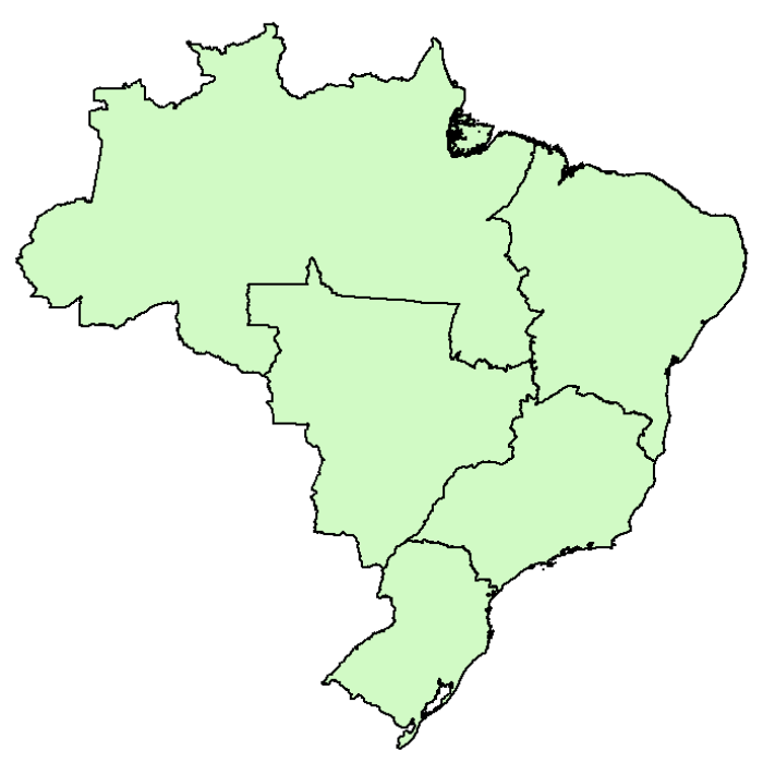 Mapa de Regiões do Brasil